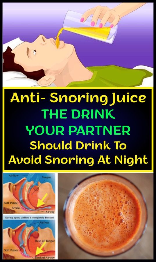 Anti Snoring Juice, The Drink Your Partner Should Drink To Avoid