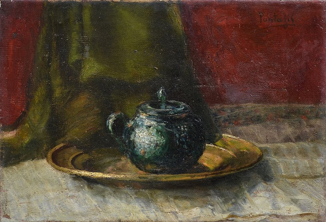 Périclès Pantazis (1849 -1884) Nature morte avec théière Collection particulière (via Hellenistic Auctions)