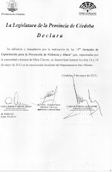Adhesión Legislatura de la Provincia de Córdoba