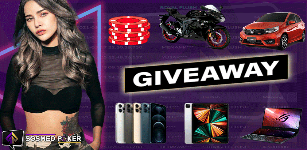 PROMO GIVEAWAY SOSMEDPOKER TANPA DI UNDI GIVEAWAY SOSMEDPOKER