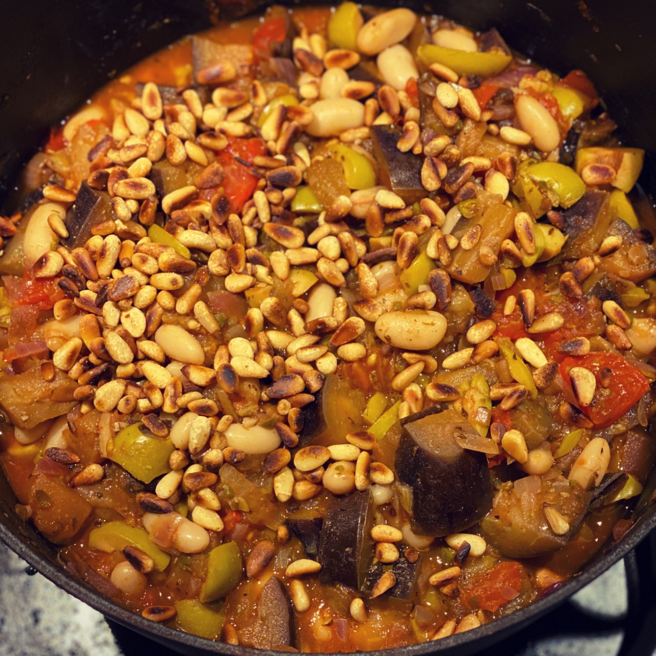 Aubergine Caponata (Vegan)