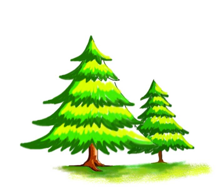 Texture drawing surface shading draw reference scales tutorials illustration diy character How to draw Christmas tree easy step by step Christmas tree drawing