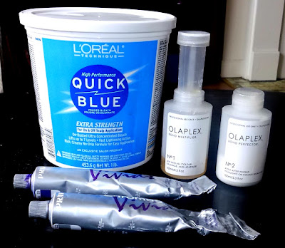 loreal blue lightening powder