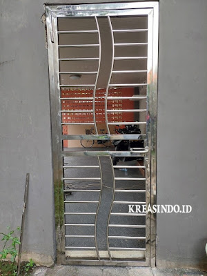 Pintu Kawat Nyamuk Stainless Pesanan Bpk Sumaryono di Pemata Regency Depok