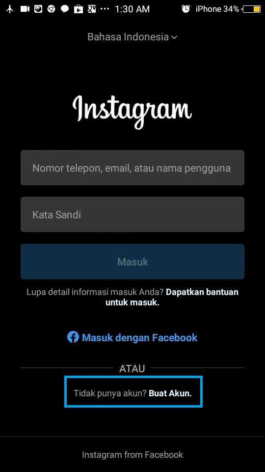 Membuat Akun atau Daftar Instagram Baru lewat HP Android - SINAUSE.ID