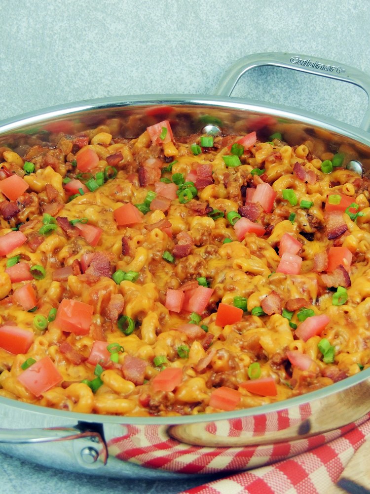 One Pot Bacon Cheeseburger Pasta Bobbi's Kozy Kitchen