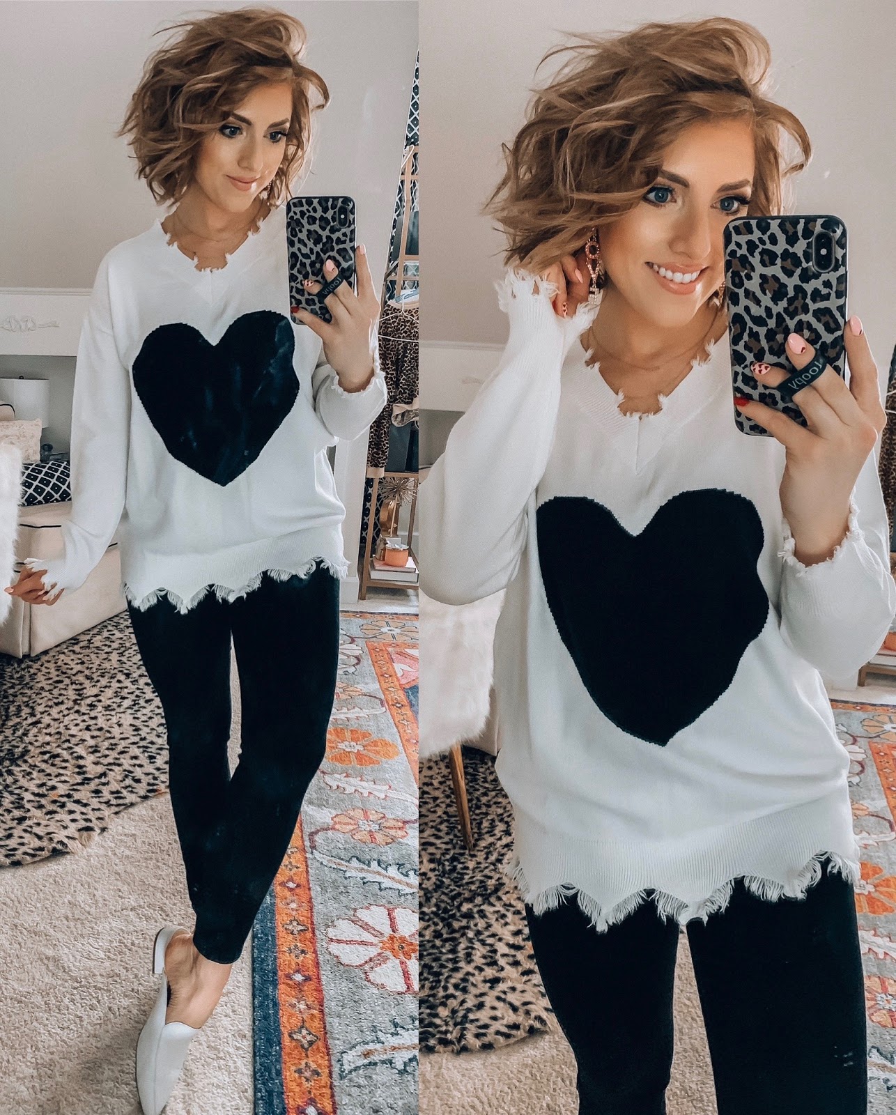 Recent Amazon Finds: Valentine Heart Sweaters, Leopard and More - Something Delightful Blog #ValentineSweater #ValentinesDay #AmazonFashion #AffordableFashion #Hearts #WhatToWear
