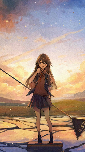 Anime Girl Landscape Wallpaper - iPhone Wallpapers for iPhone 15 ...