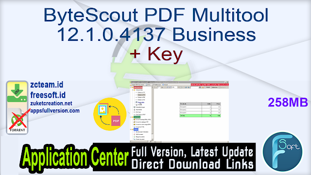 ByteScout PDF Multitool 12.1.0.4137 Business + Key_ ZcTeam.id