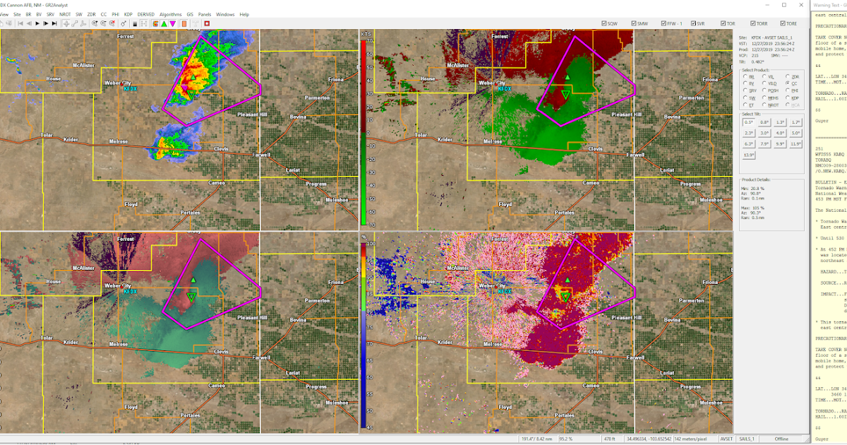 Possible Tornado NW Of Clovis Yesterday Evening Heavy Snows For The