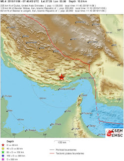 Cutremur moderat cu magnitudinea de 5,4 grade in Sud-Vestul Iranului