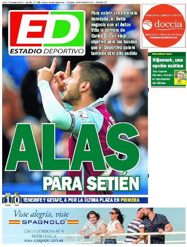 Betis, Estadio Deportivo: "Alas para Setién"