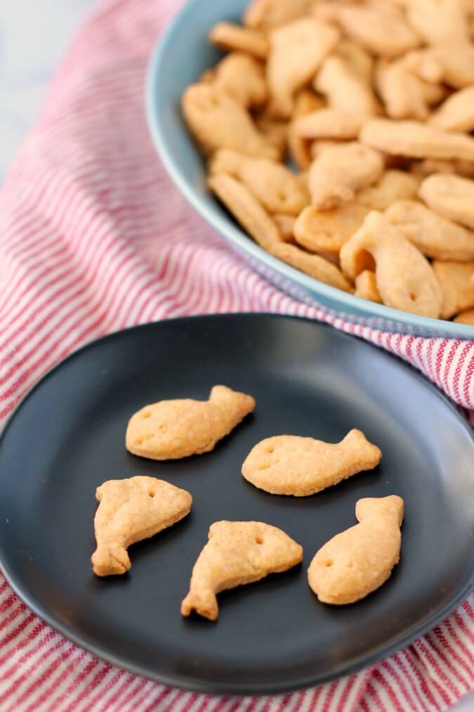 Homemade Fish Crackers with Cheddar and Whole Wheat Karen's Kitchen Stories