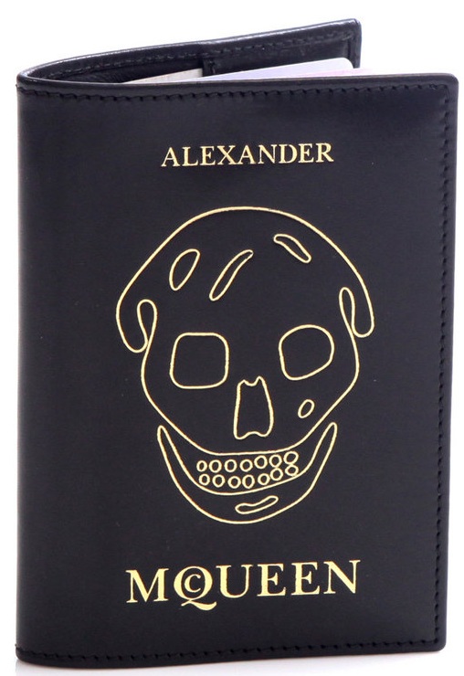 alexander mcqueen passport holder