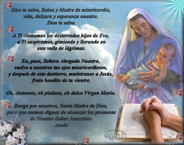 ® Blog Católico Gotitas Espirituales ® Dios Te Salve Reina Y Madre