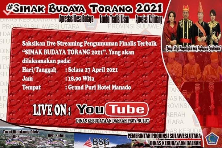 Mawitjere Dorong Pemajuan Kebudayaan Dengan Kegiatan Simak Budaya Torang 2021