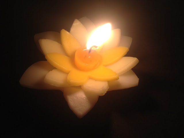 Flower candle