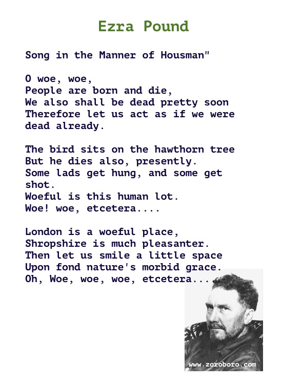 Ezra Pound Quotes. Ezra Pound Poems, Ezra Pound Poetry, Ezra Pound Books, Ezra Pound Inspirational Quotes