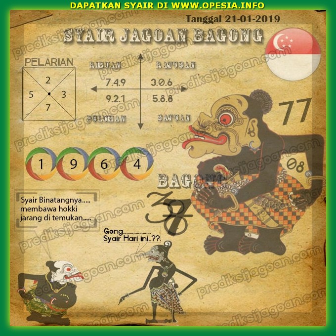 Forum Syair Gosyair SGP Senin 21 Januari 2019 GOsyair SEDIA KODE