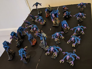 Low res photo of finished genestealers