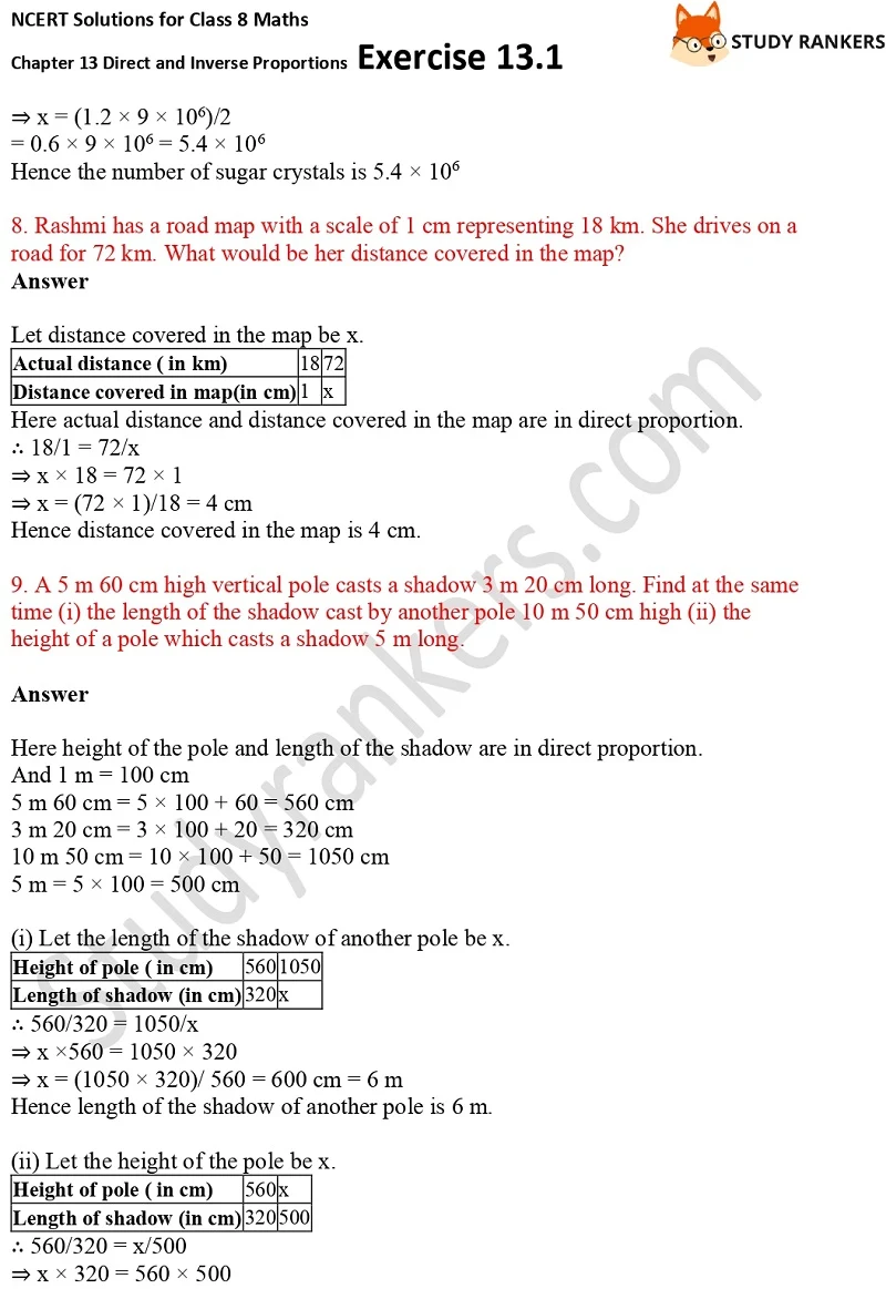 NCERT Solutions for Class 8 Maths Ch 13 Direct and Inverse Proportions Exercise 13.1 4