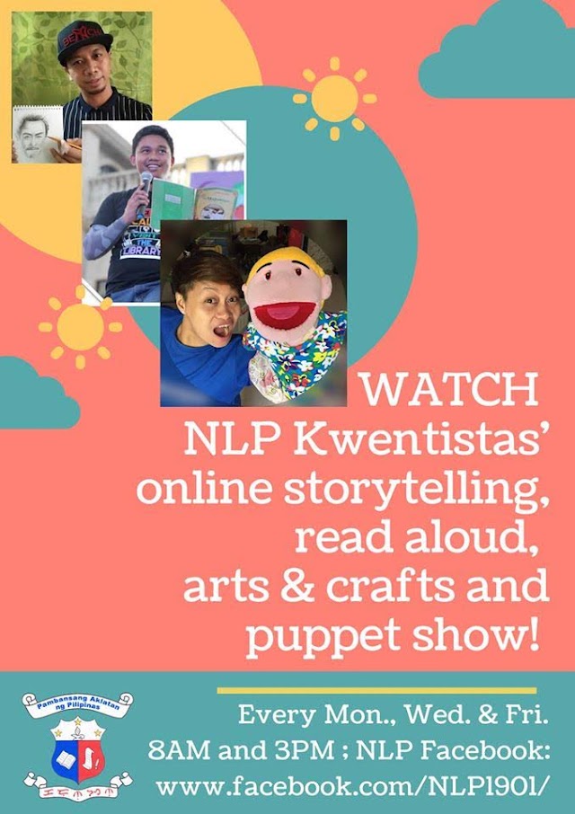 Catch free online storytelling and activities for kids from National Library of the Philippines