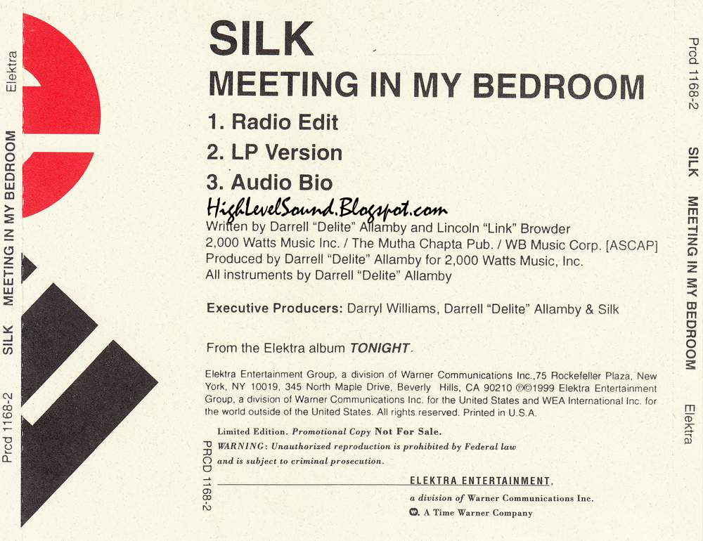 highest level of music Silk Meeting In My Bedroom(Promo_CDS)1999hlm