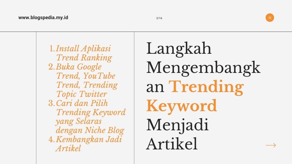 tahapan mengembangkan trending keyword