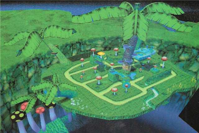 Super Mario Sunshine (GC/Switch): Pianta Village, o lar sobre a árvore gigante