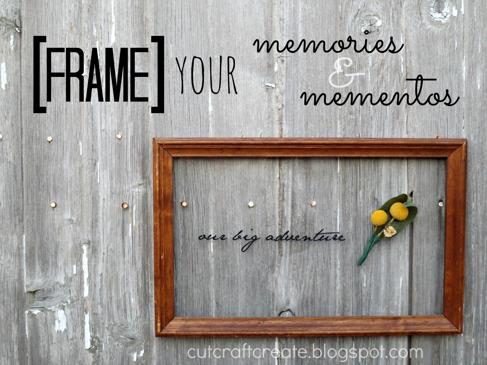 Cut, Craft, Create Frame Your Memories & Mementos
