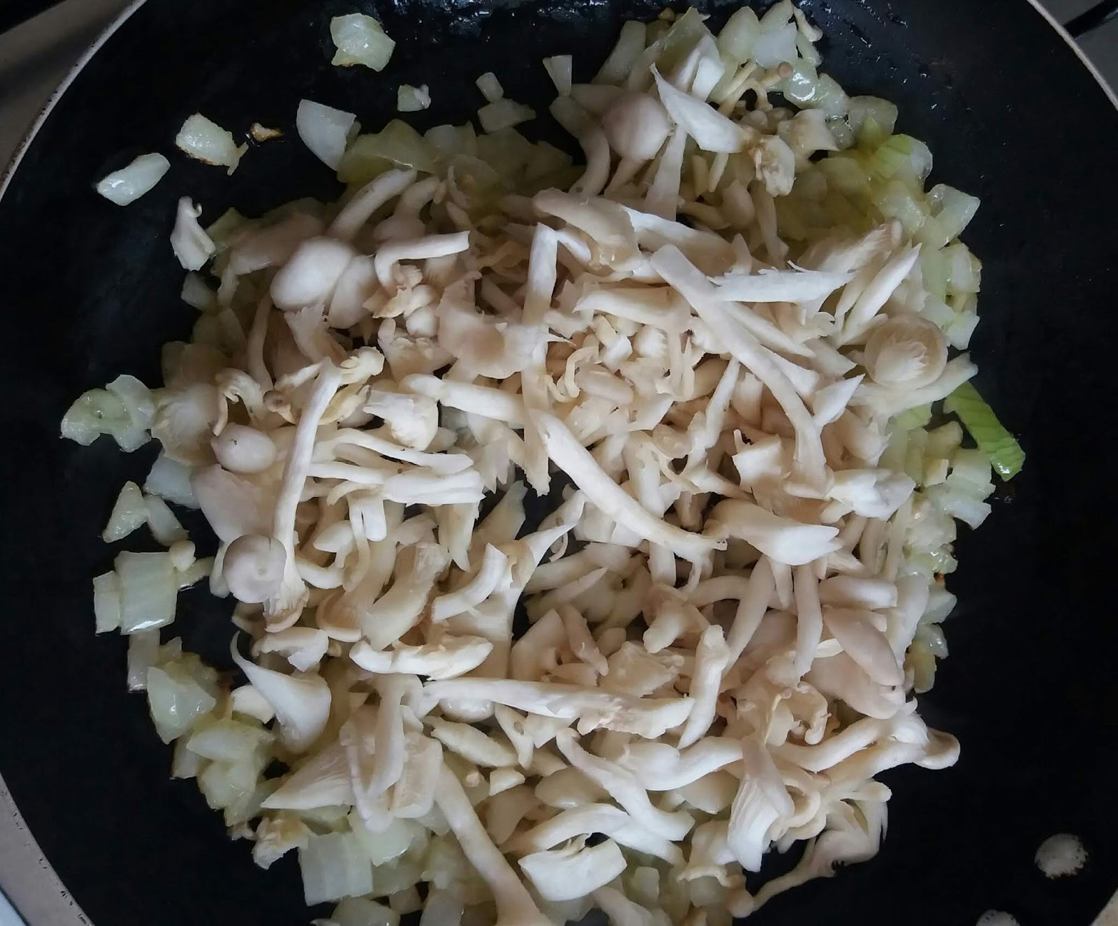 Shimeji com creme de leite Casos de Bethyca