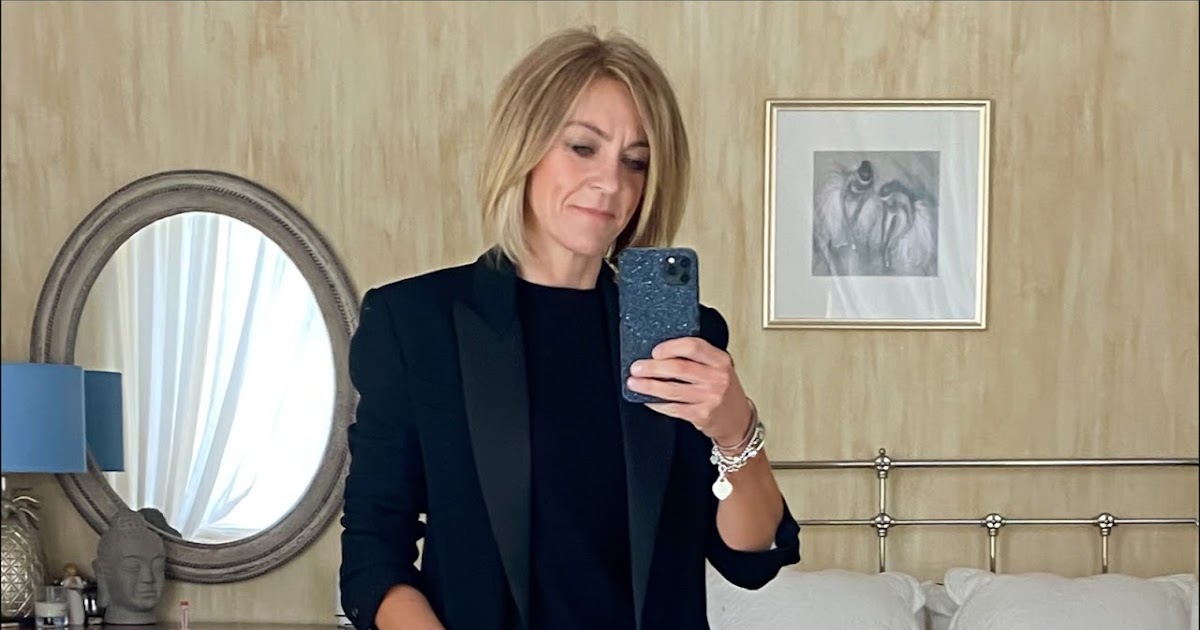 WIW How To Dress Down A Tuxedo Blazer My Midlife Fashion