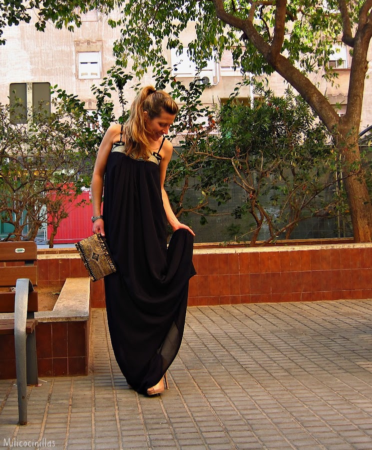 vestido-largo-negro-wildpony-sagunto