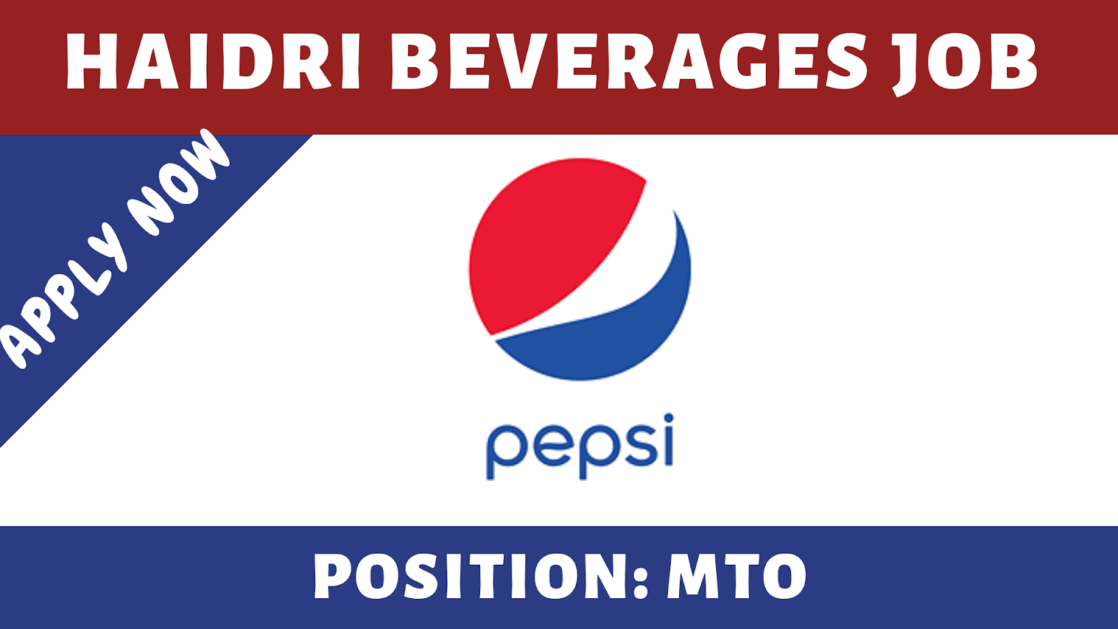 Haidri Beverages Pvt Ltd Job Management Trainee Officer 2019