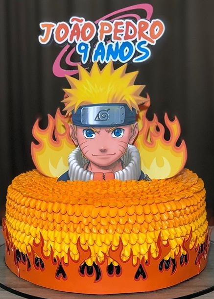 Topo de Bolo Naruto - Fazendo a Nossa Festa  Bolo naruto, Festa infantil  naruto, Festa naruto