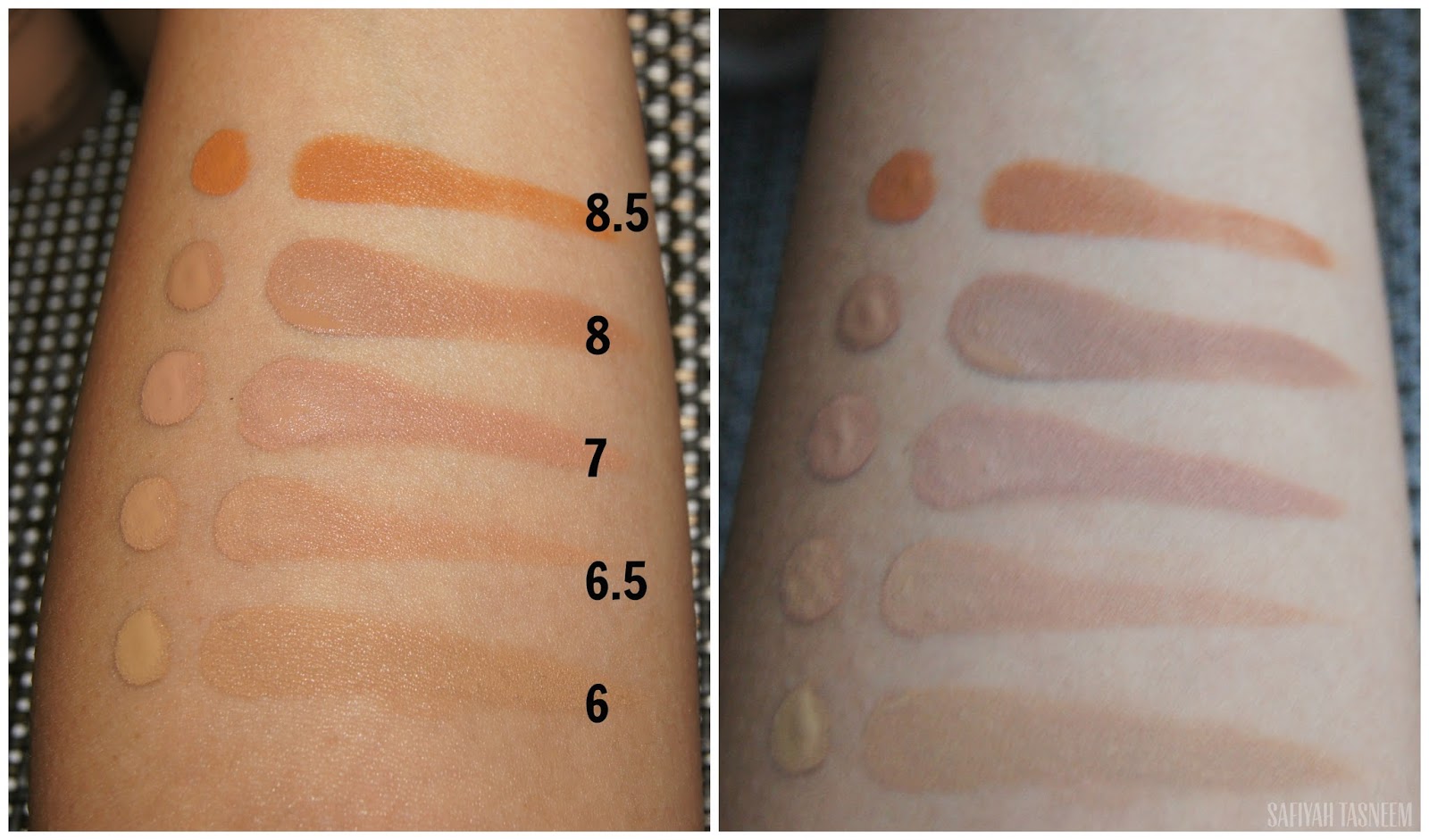 giorgio armani silk foundation swatches