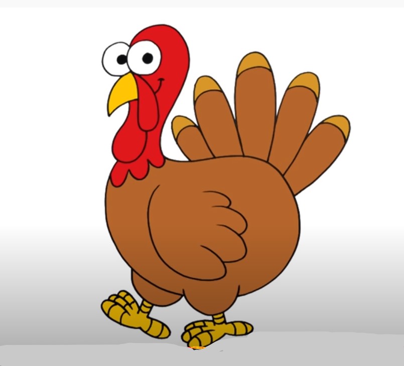 How to draw a turkey easy simple drawing Drawing for Kids Blog Cool