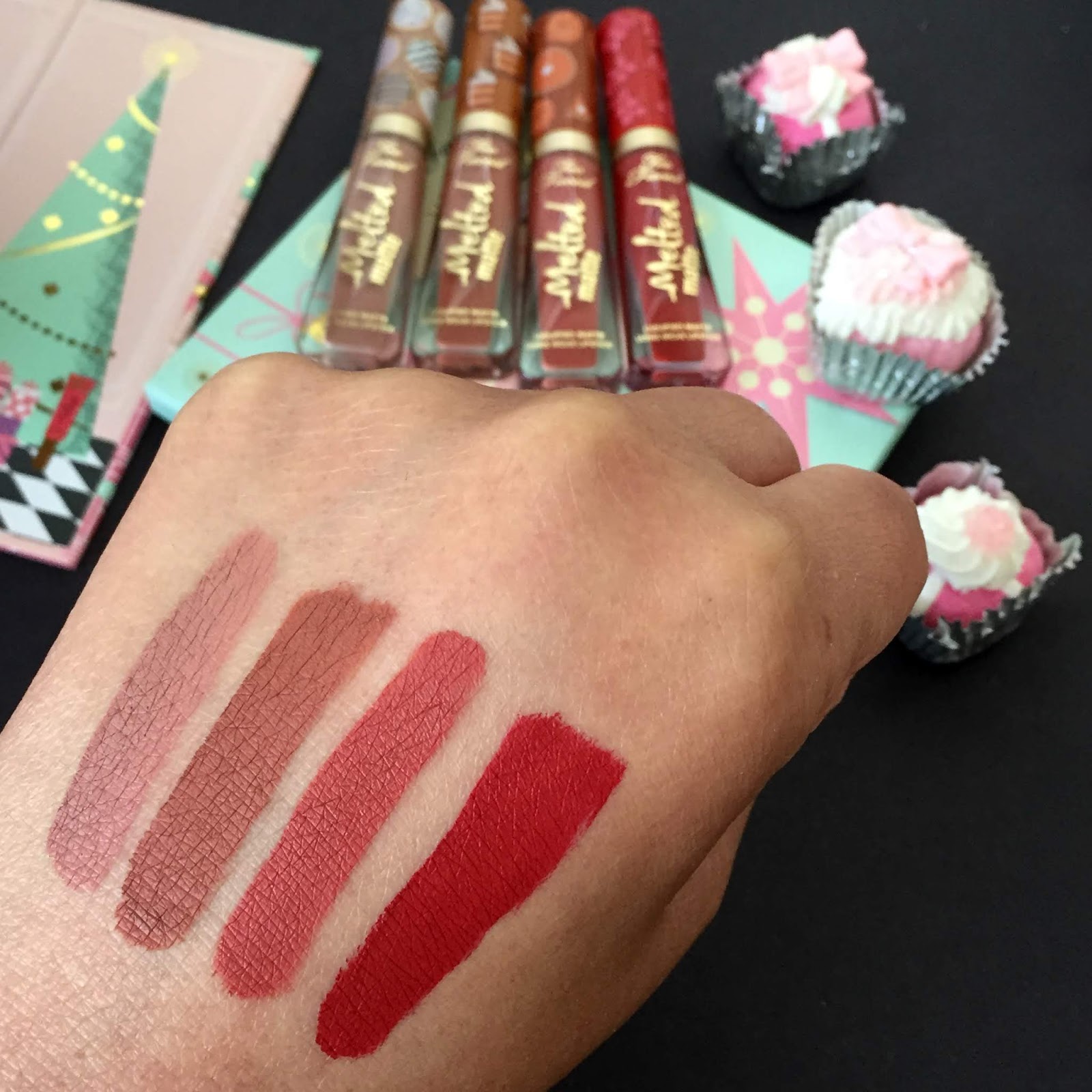 Verspreiding radiator Federaal Too Faced The Sweet Smell Of Christmas: Melted Matte Liquid Lipsticks In  Pumpkin Spice, Sugar Cookie, Cinnamon Bear and Hot Buttered Rum Review,  Swatches and Video | A Very Sweet Blog