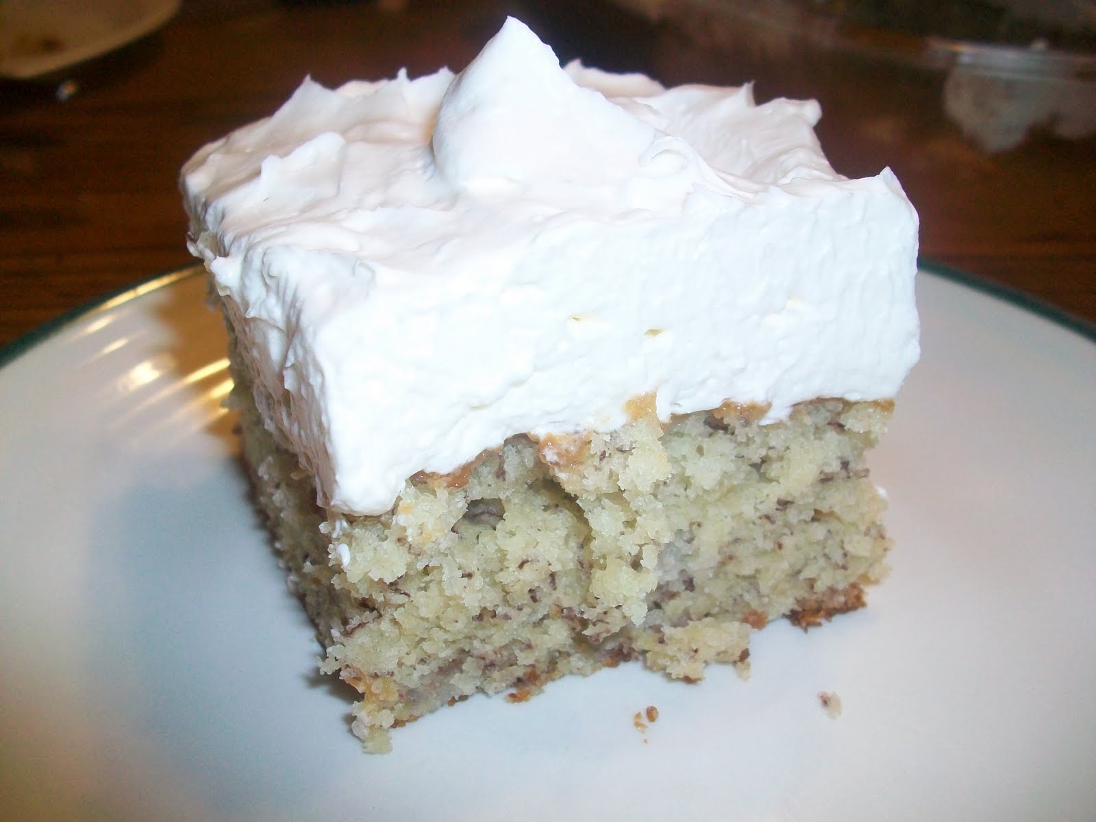 Double the Deliciousness Frosted Banana Cake