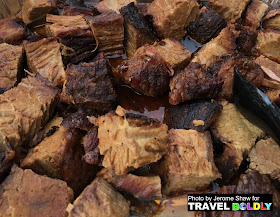 Burnt Ends, one of beautifully smoked meats we enjoyed on this food tour of Kansas City, Kansas - Photo by Jerome Shaw for TravelBoldly.com