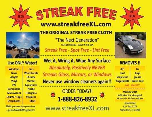  The ORIGINAL STREAKFREE CLOTH