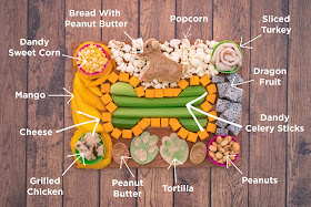 How to make a food board that you can can snack on and share with your dog!