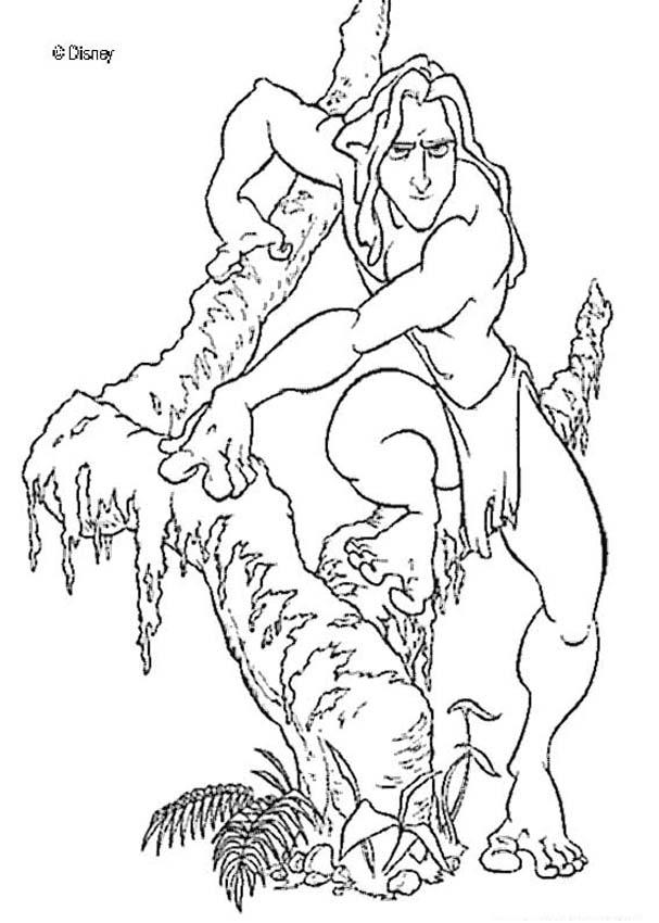 Tarzan Coloring Pages Of Disney Cartoon | Kids Coloring Pages