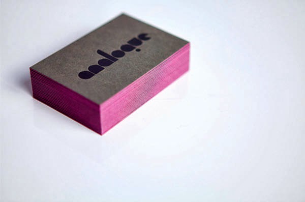 Embossed Business Cards