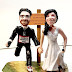 Cake topper personalizzato matrimonio Corridore - Trekking