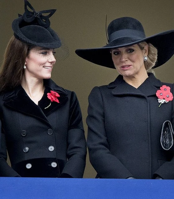 Britain's Queen Elizabeth II and with her husband Britain's Prince Philip, Duke of Edinburgh, Catherine, Duchess of Cambridge and Queen Maxima of the Netherlands and King Willem-Alexander of the Netherlands, Sophie, Countess of Wessex, Britain's Prince William, Duke of Cambridge, Britain's Prince Harry and Britain's Prince Andrew, Duke of York