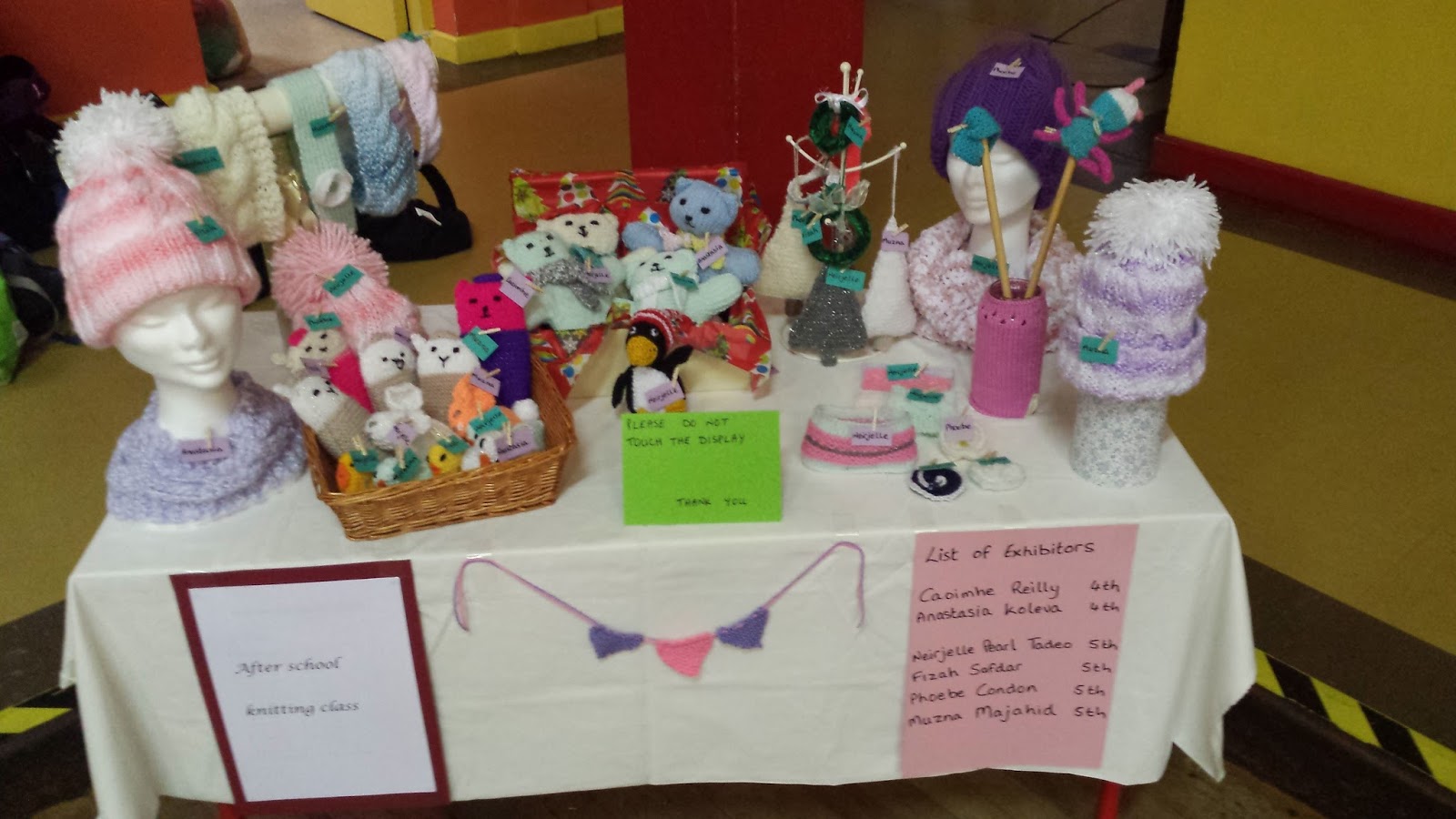 Ms Doyle's 4th class After School Knitting Club