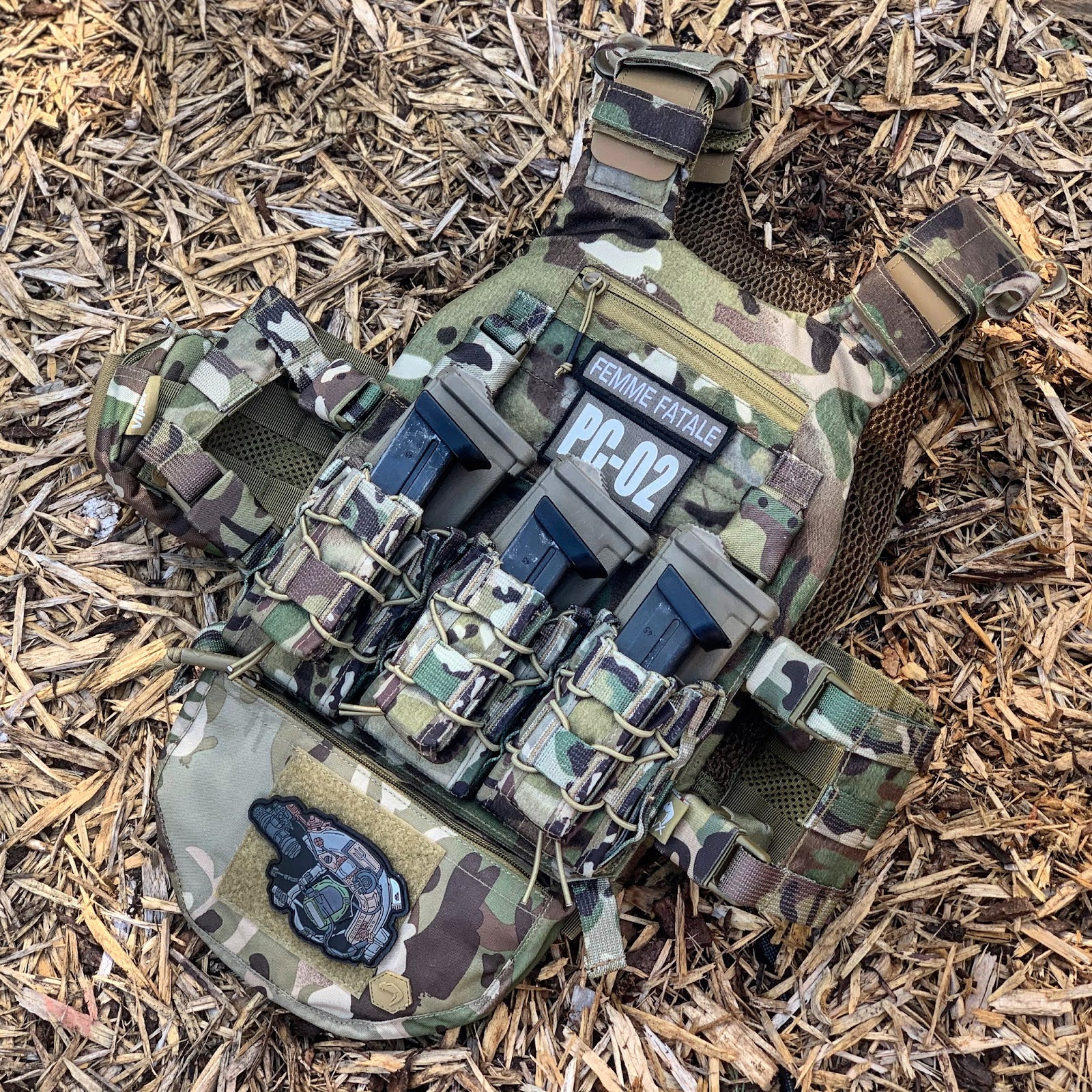 GEAR VIPER VCAM VX BUCKLE UP PLATE CARRIER SETUP! Femme Fatale Airsoft