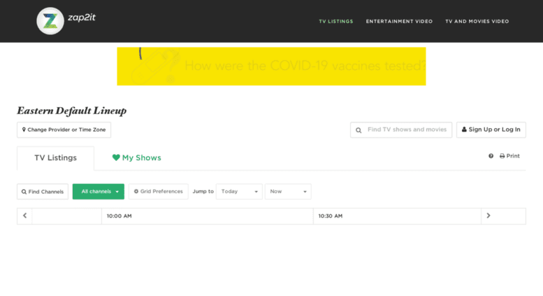 A Review of Zap2It.com: TV Listings- Find Local TV Listings and Watch Full Movies