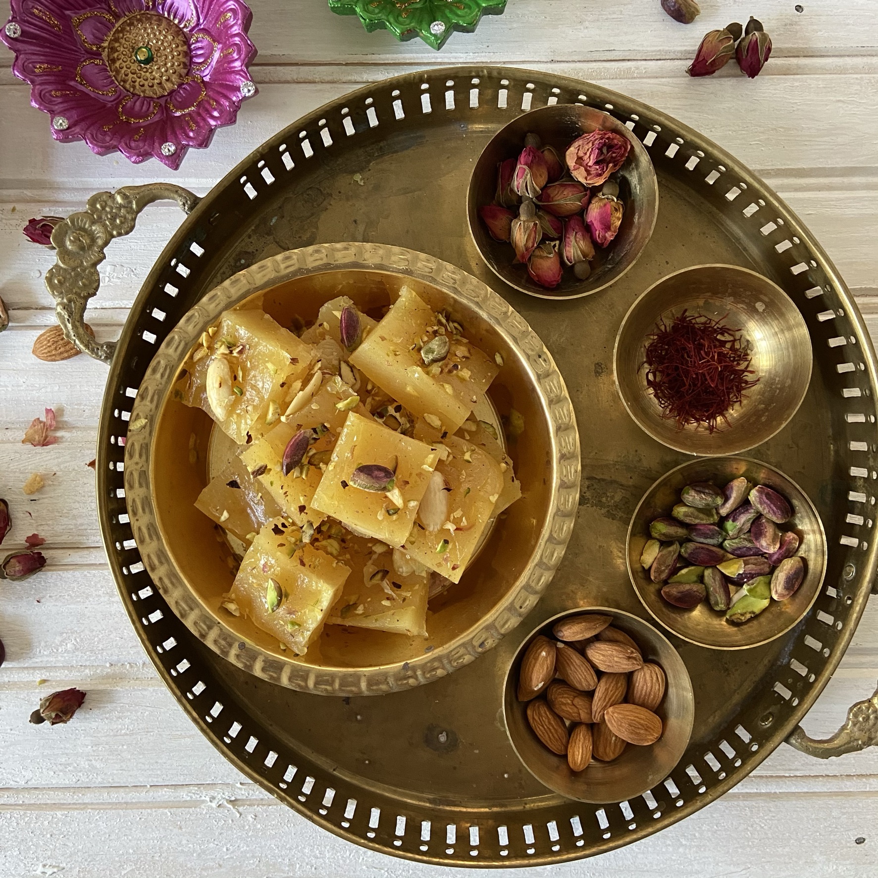 Bombay Halwa with Almonds and Pistachios simply.food